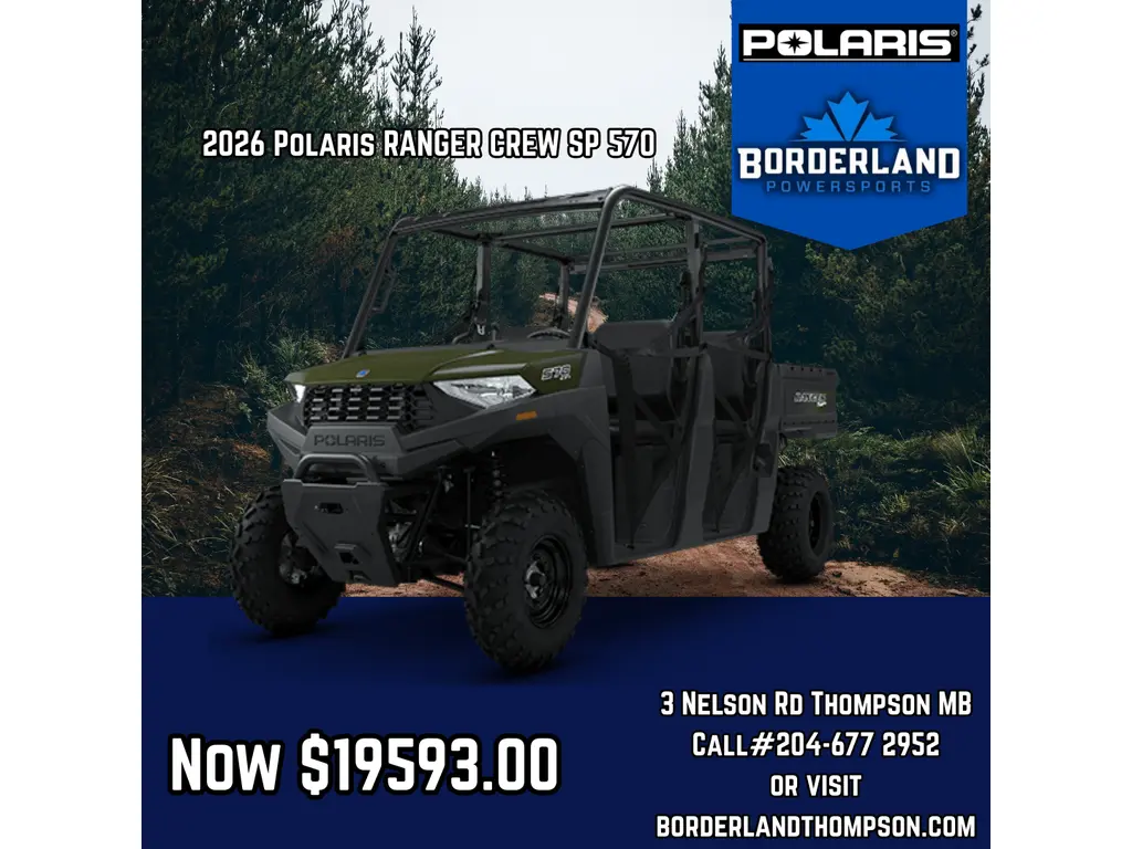 2026 Polaris RANGER CREW SP 570 SAGE GREEN Base