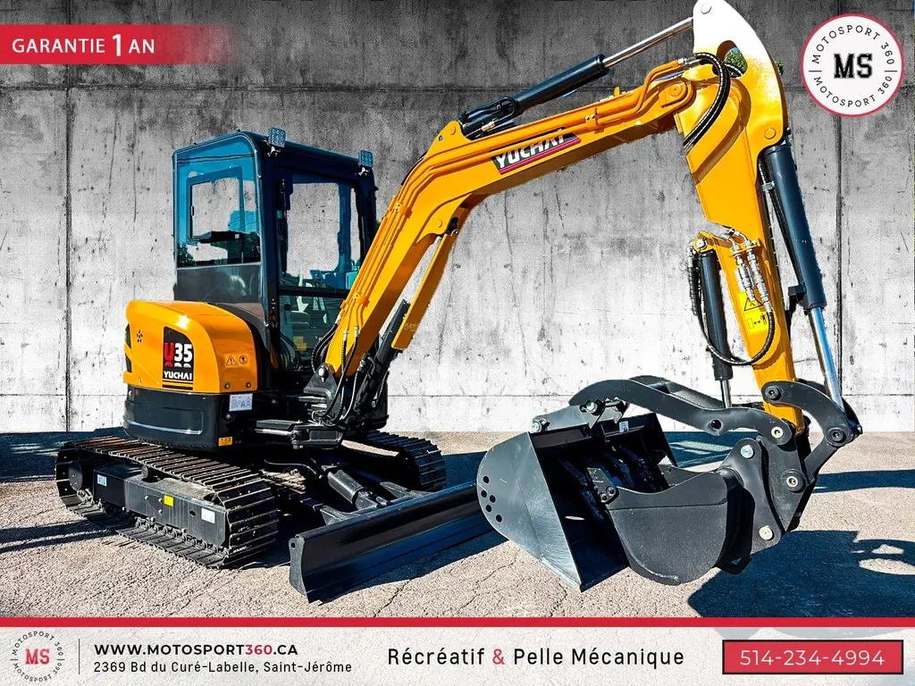 YUCHAI U35 3.8 TONNES NEUVE ! CHENILLE MÉTAL 2025 - RABAIS 5000$ !!!