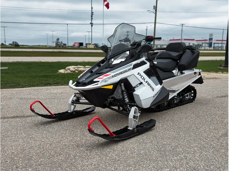 2025 Polaris 550 Voyageur Adventure // White Lightning