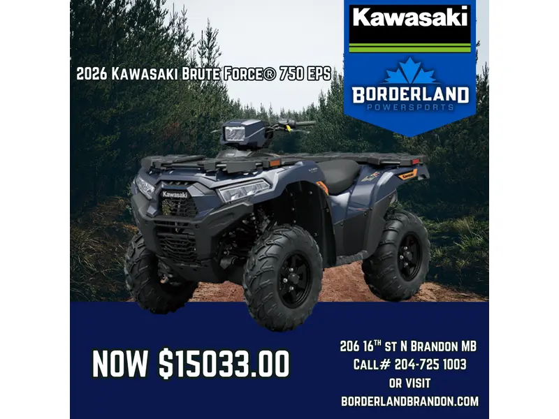 2026 Kawasaki Brute Force® 750 EPS
