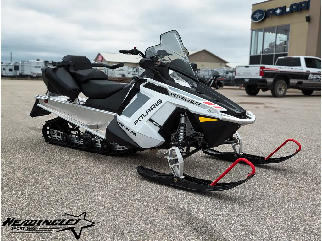 2025 Polaris 550 Voyageur Adventure // White Lightning