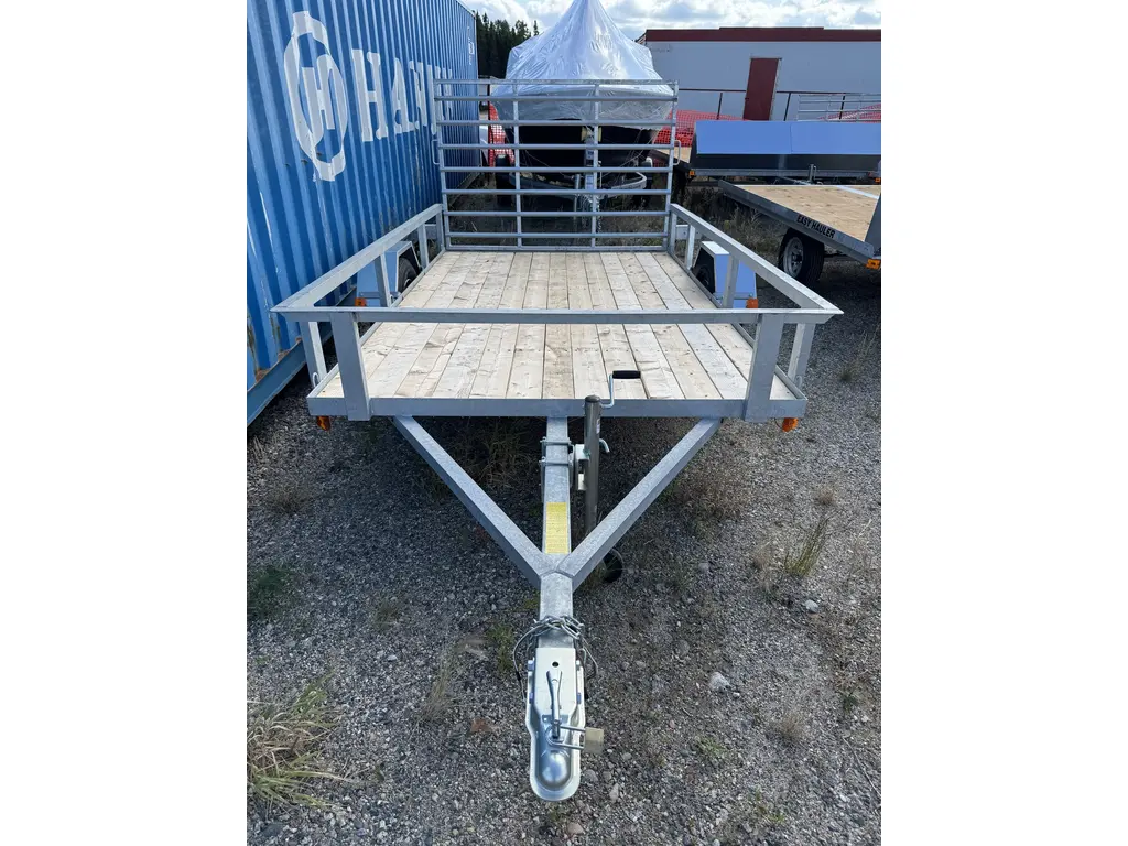 2026 Easy Hauler TRAILER,UTILITY,6X10,GALV,W/RAILS,REAR RAMP 
