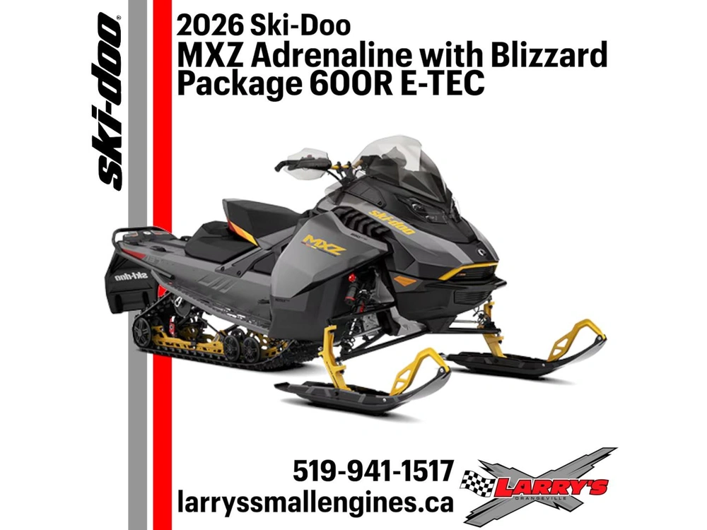 2026 Ski-doo Mxz Adrenaline With Blizzard Package 600r Uetb alt