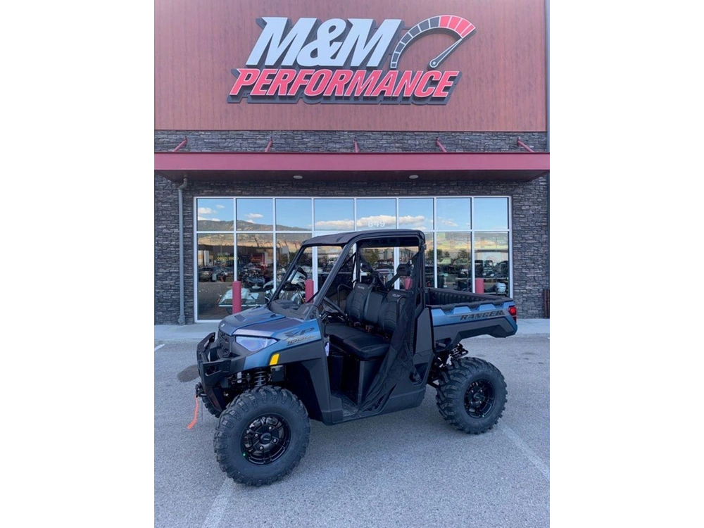 2025 Polaris Ranger Xp 1000 Premium - Blue Slate Premium alt