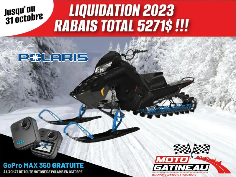 2023 Polaris Patriot Boost PRO RMK SLASH 165 S23TGM8MS