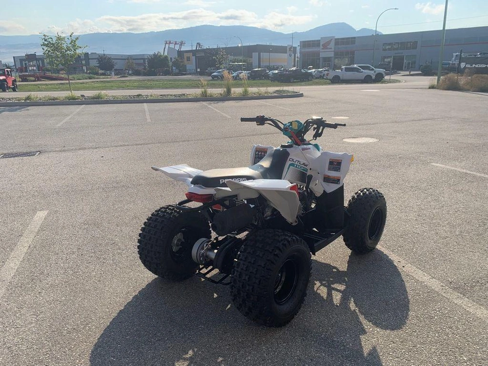 2025 Polaris Outlaw 110 Efi - Bright White / Rad Green alt