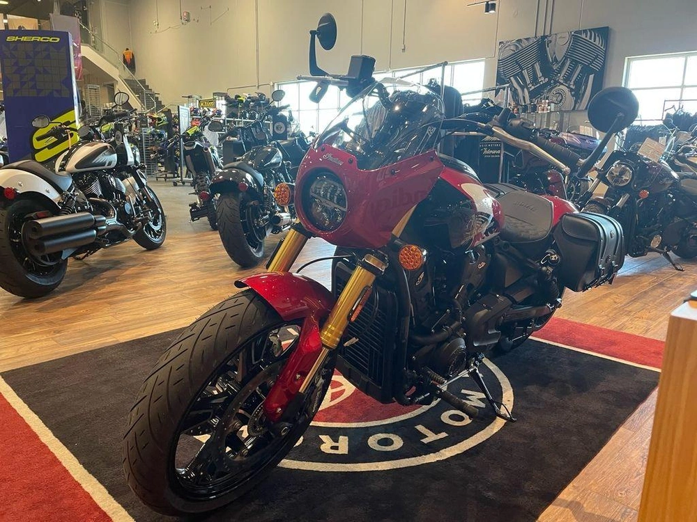 2025 Indian Motorcycle Scout 101 - Sunset Red Metallic alt