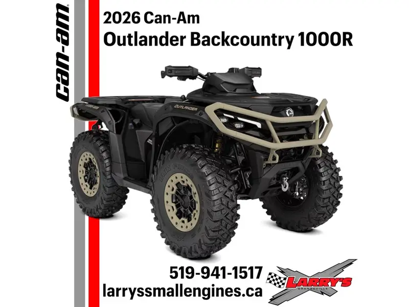 2026 Can-Am Outlander Backcountry 1000R