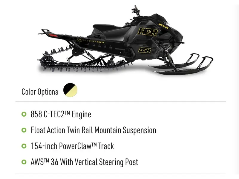 2026 Arctic Cat M858 hcr 154