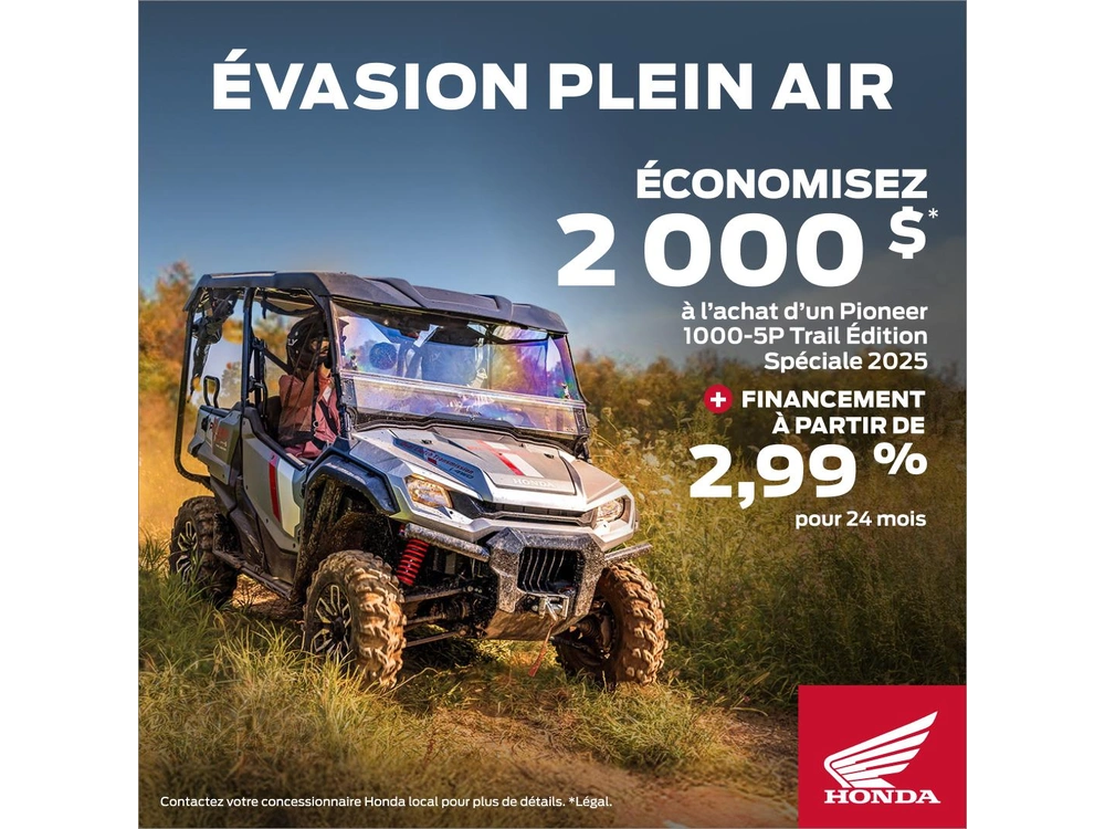 Honda Pioneer 1000 5 Places Trail Edition Spéciale 2025 alt