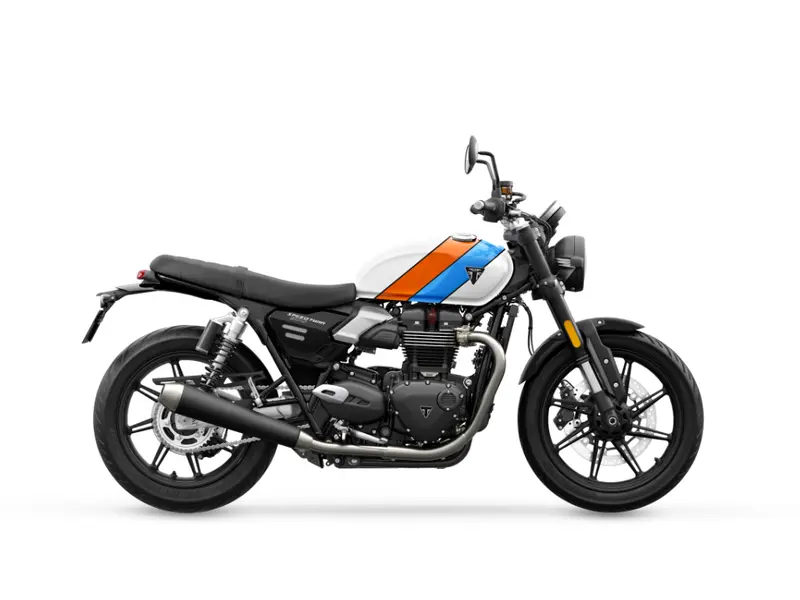 2026 Triumph Speed Twin 900 // Pure White/Maui Blue/Tangerine Orange