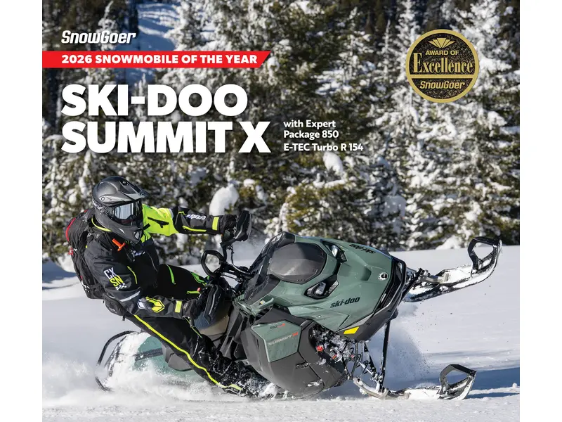 2026 Ski-Doo SUMMIT  EDGE Pkg 154 850  Turbo R  3.0" SHOT Monument Grey