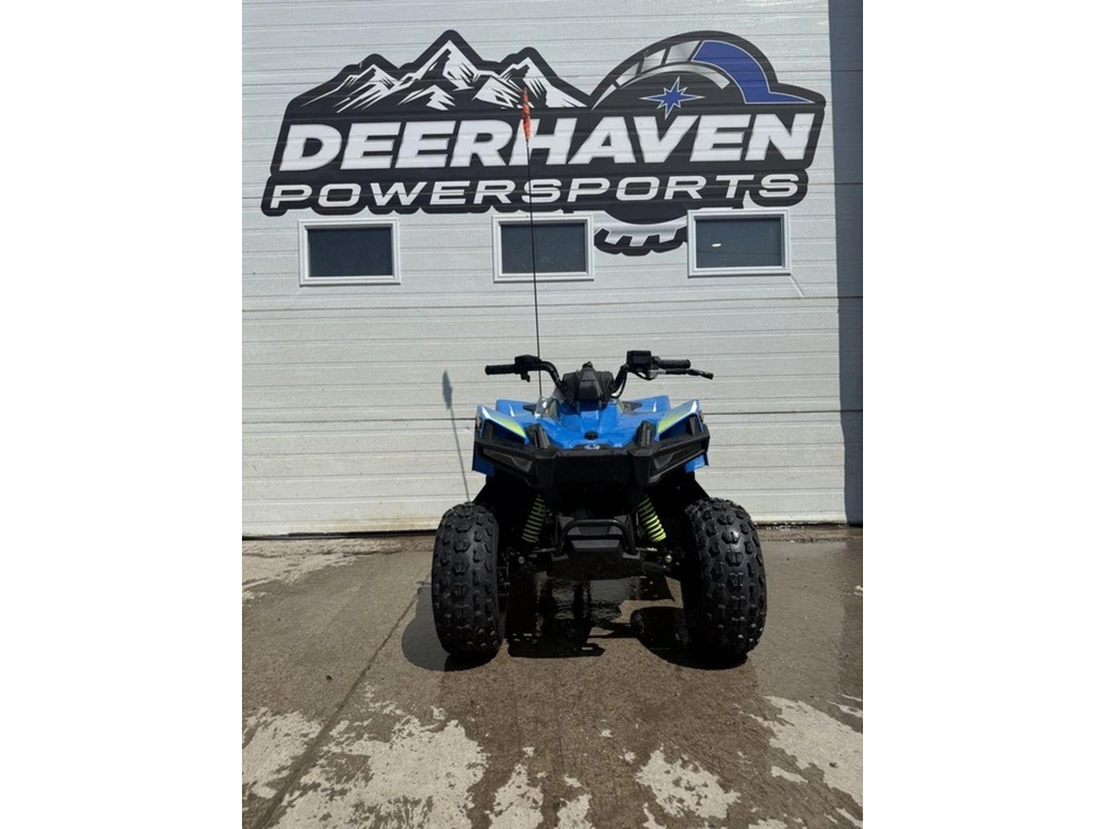 2025 Polaris Outlaw 70 Efi - Velocity Blue / Lifted Lime alt
