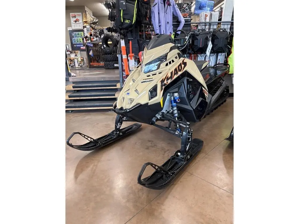 2024 Polaris 850 RMK KHAOS SLASH 165 - Gloss Black / Military Tan / Orange Burst