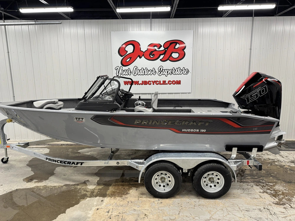 2026 Princecraft Hudson 190 Ws Grey 150r V6!! alt