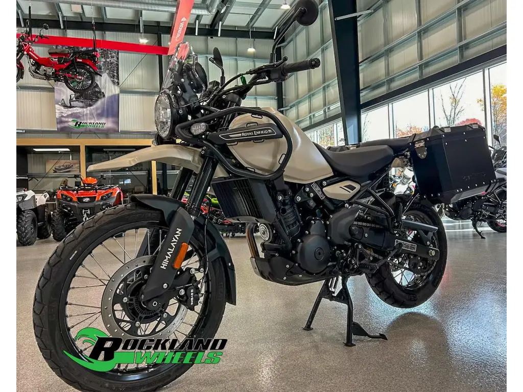 2025 Royal Enfield HIMALAYAN 450 with ROYAL ENFIELD SIDE CASES