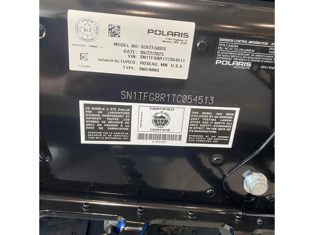 2026 Polaris 850 Rmk Khaos 155 alt