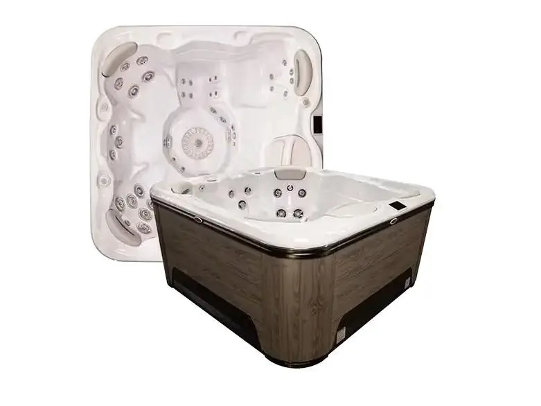 2025 HYDROPOOL 655 PLATINUM SILVER MARBLE/VINTAGE