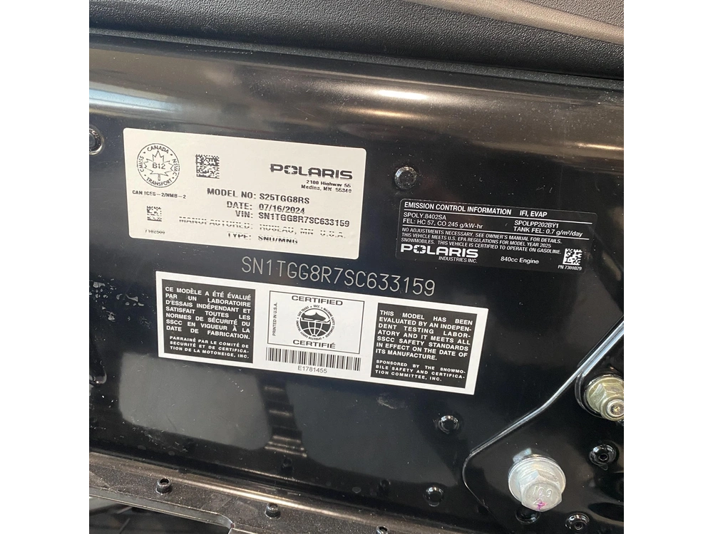 2025 Polaris 850 Rmk Khaos 165 alt