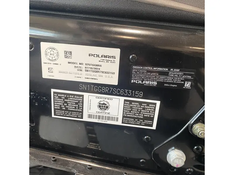 2025 Polaris 850 RMK KHAOS 165