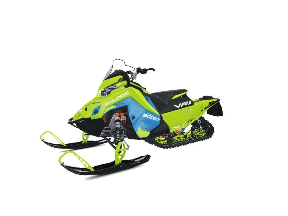 2026 Polaris Patriot Boost Indy Vr1 137 Premium Matte Light Blue Metallic / Neon alt