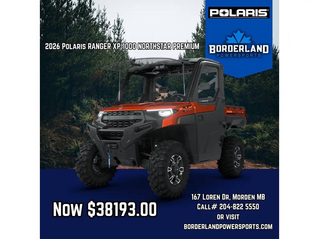 2026 Polaris RANGER XP 1000 NORTHSTAR PREMIUM ORNGE RST Premium