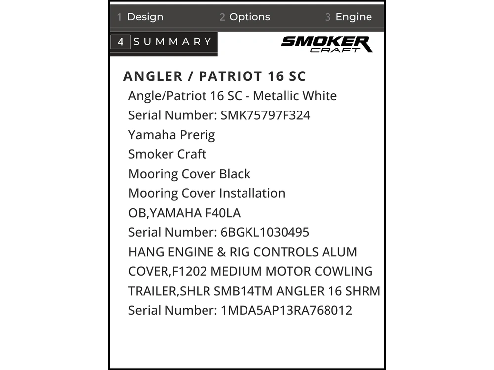 2023 Smoker-craft Angler / Patriot 16 Sc - Demo - Low Hours alt