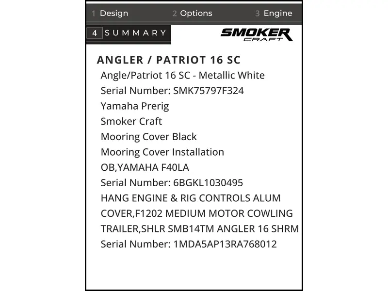 2023 Smoker-Craft Angler / Patriot 16 SC