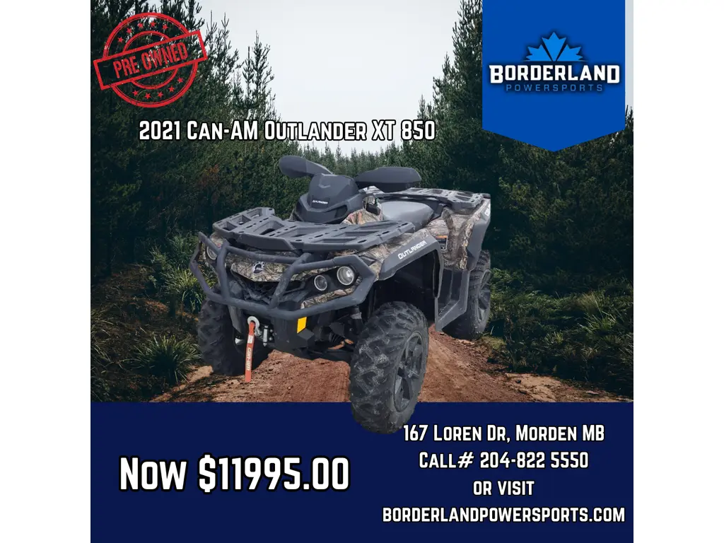 2021 Can-Am Outlander XT 850