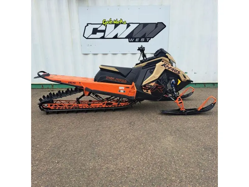 2024 Polaris Patriot 9R RMK Khaos Slash 165 Gloss Black/Military Tan/Orange Burst