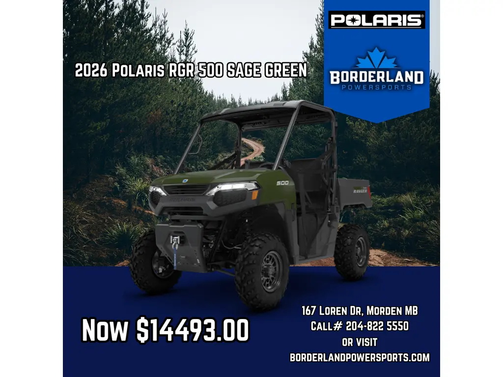 2026 Polaris RGR-26,500 SAGE GREEN Base