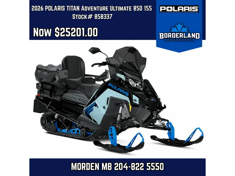 2026 Polaris TITAN Adventure Ultimate 850 155 1.8