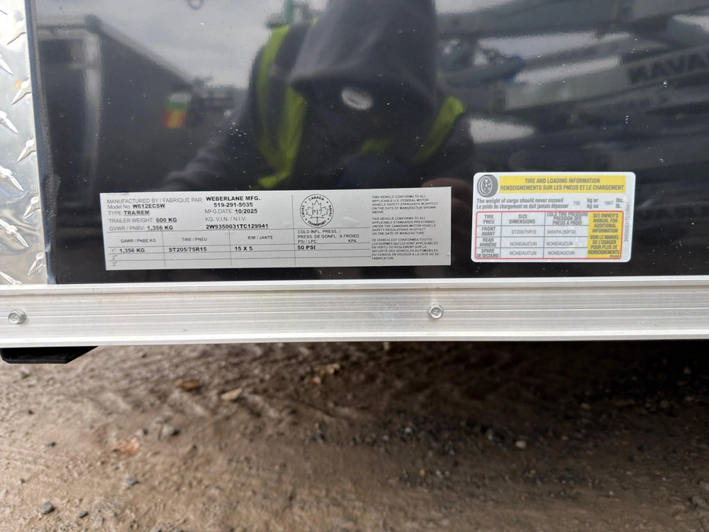 2026 Weberlane Weberlane 6x12+6'' Sa Avec 2 Portes alt