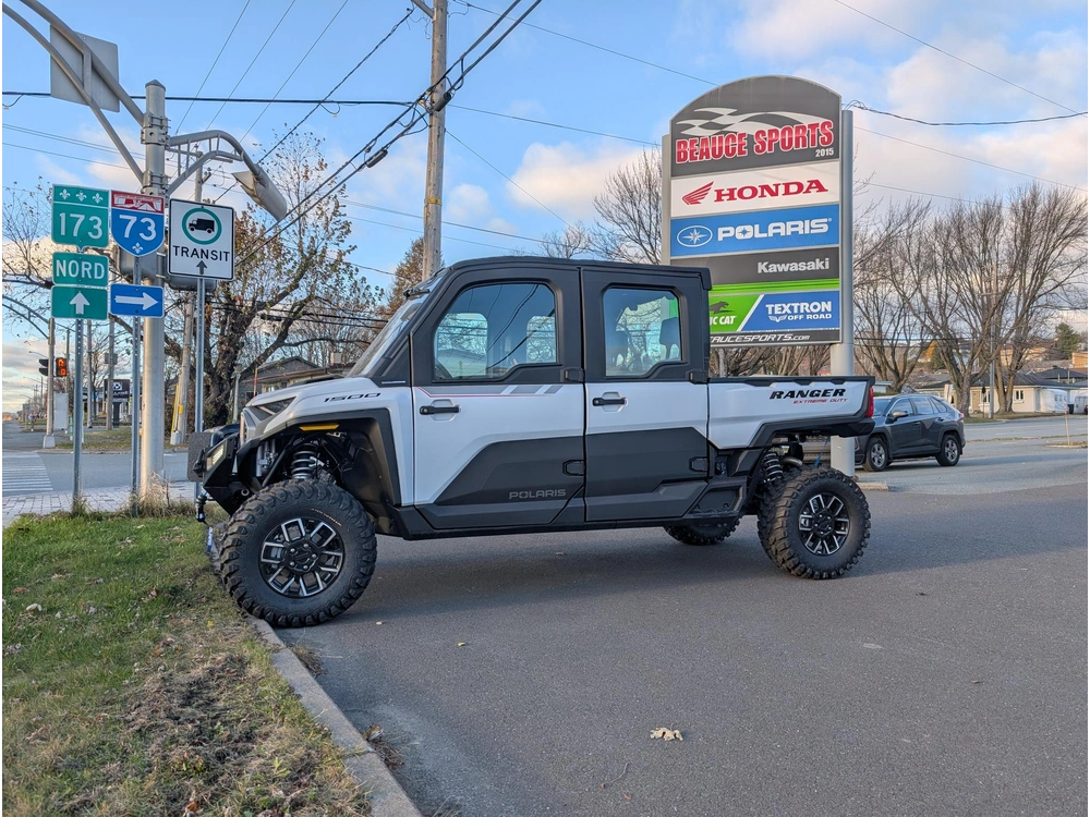 2025 Polaris Ranger Crew Xd 1500 Ns Ed Ult -g.w. Met Smoke | 💪 Moteur 1500cc Prostar | 🔧 Comparable Can-am Defender alt