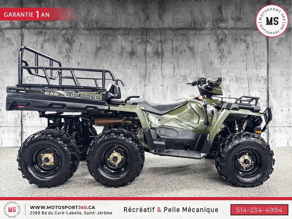 2023 Polaris BIG BOSS 6X6 570 BAS MILAGE !