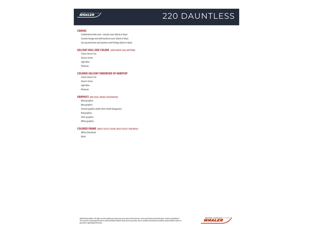 2025 Boston Whaler 220 Dauntless alt