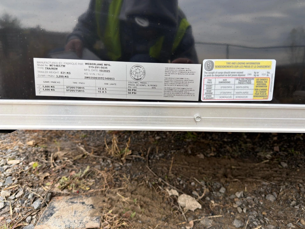 2026 Weberlane Weberlane 7x14+6'' Ta Avec Rampe alt