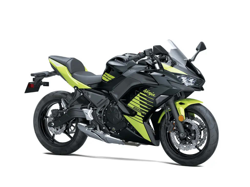 2026 Kawasaki Ninja 650 // Metallic Yellowish Green/Metallic Spark Black 