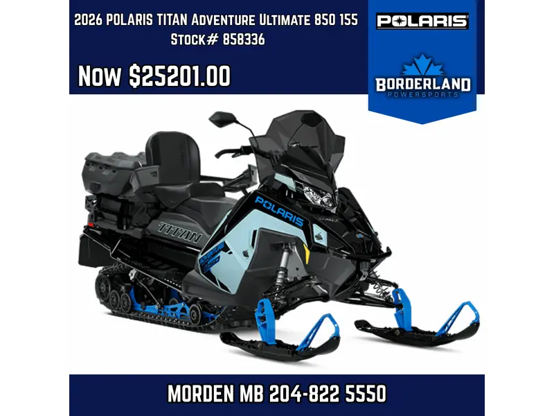 2026 Polaris TITAN Adventure Ultimate 850 155 1.8