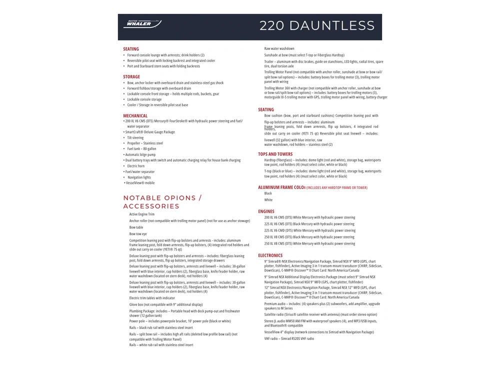 2025 Boston Whaler 220 Dauntless alt