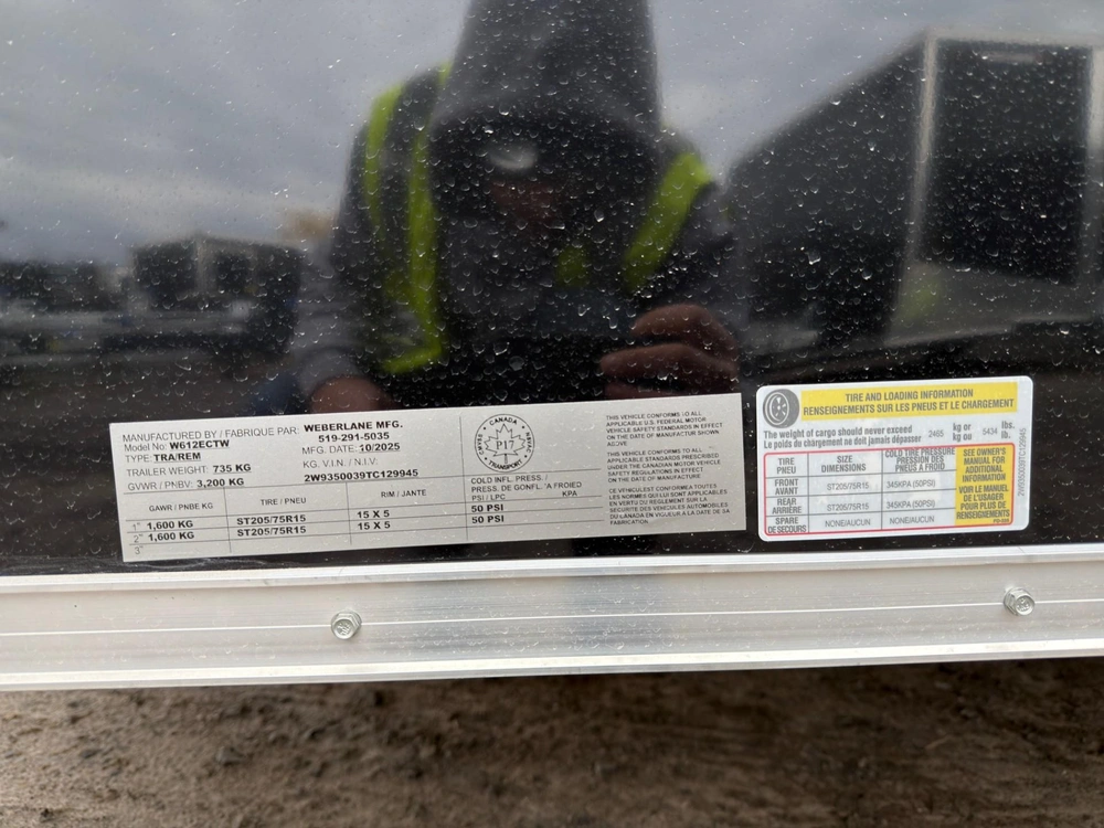 2026 Weberlane Weberlane 6x12+6'' Ta Avec 2 Portes alt