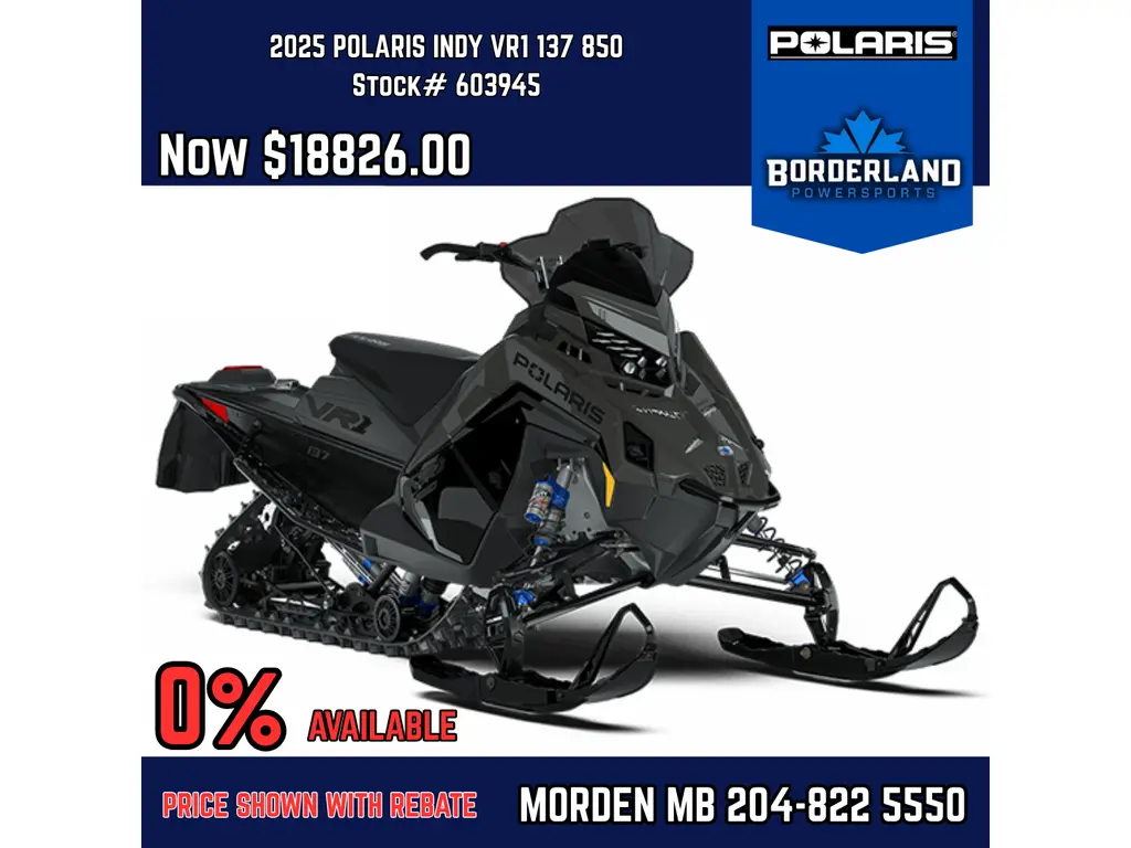 2025 Polaris INDY® VR1 137 850 