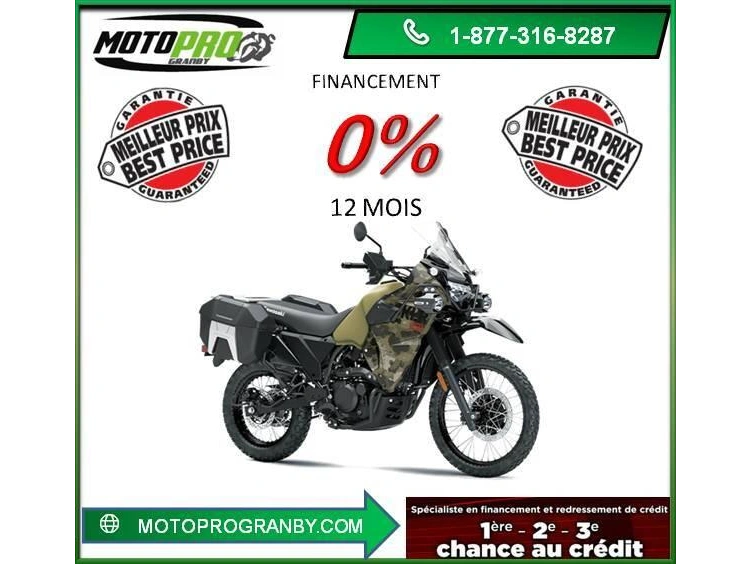 2026 Kawasaki Klr650 Adventure Klr650 Klr 650 Semi Route Klr-650 Aventure Camo alt