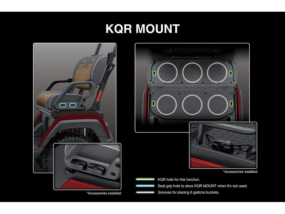 2025 Kawasaki Nav 4e Limited Cart Kart Golf 4 Places Lithium Équipé Stéréo alt