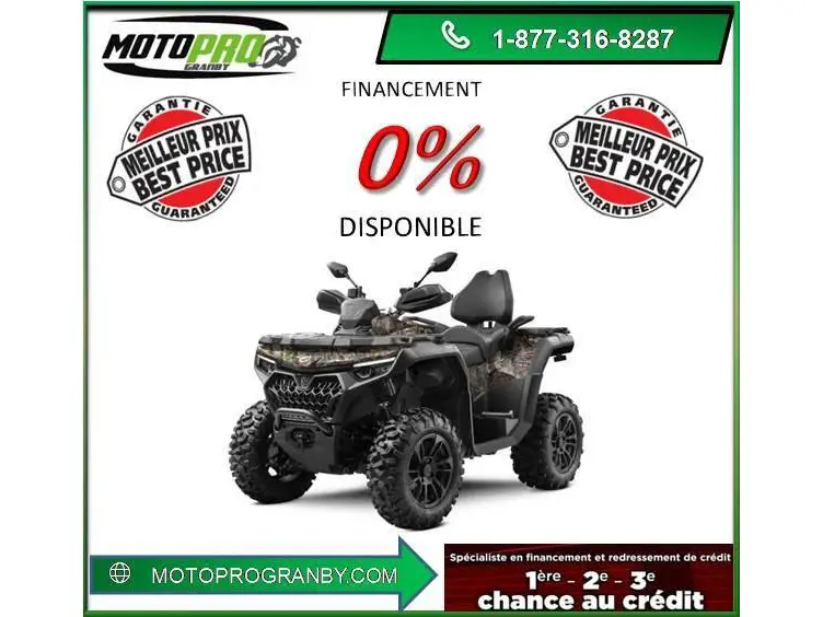 2026 CFMOTO CFORCE 800 Touring CFORCE800  TOURING VRAI 2 PLACES CAMO