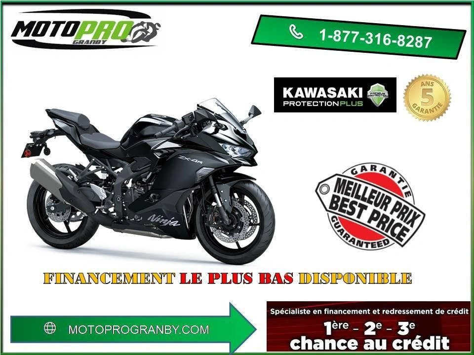 2025 Kawasaki Ninja Zx-4r Ninja Zx 4r Zx-4r Noir Petites Plaques alt