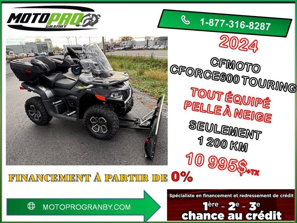 2024 Cfmoto Cforce 600 Eps Touring Cforce600 Cforce 600 Touring Vrai 2 Places alt