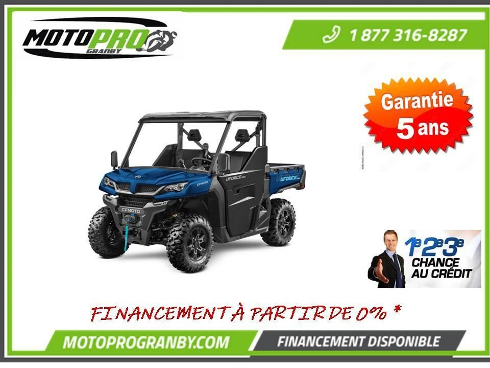 2025 Cfmoto Uforce 1000 Eps Lx Uforce1000 Vrai 3 Places Aucun Frais!!! alt