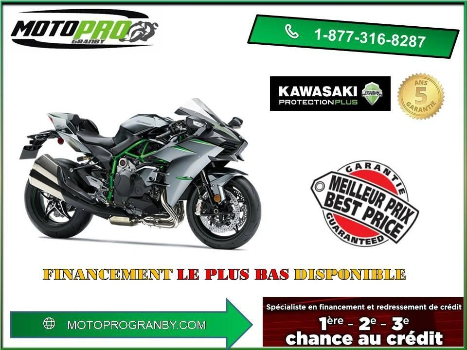 2025 Kawasaki Ninja H2 H2 Carbon Unique Disponible Printemps 2025 alt