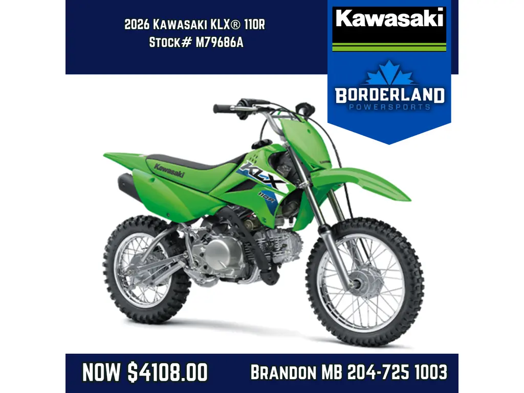 2026 Kawasaki KLX® 110R - Lime Green 